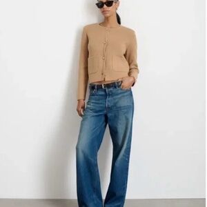 NWOT Alex Mill Paris Sweater Jacket Camel M